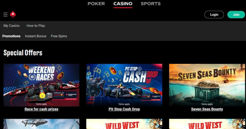 At PokerStars Casino Canada, you can make deposits using the following payment options:
