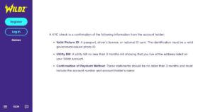 Confirm your account at the fast payout casino.