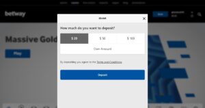 Select the deposit amount with iDebit and proceed with the transaction.