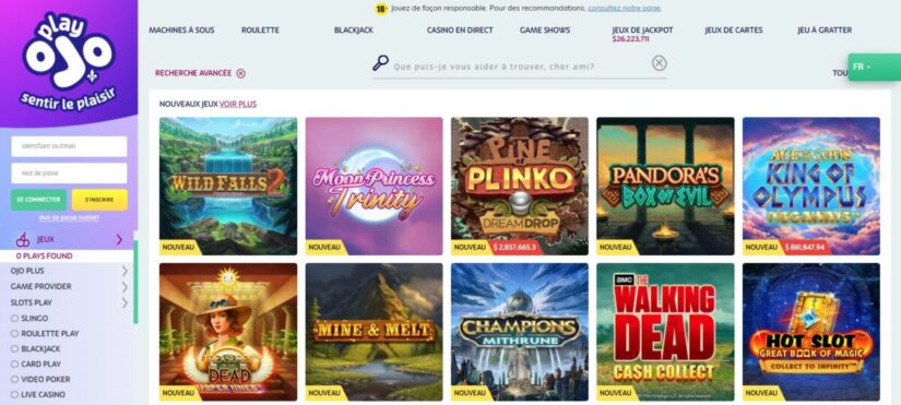 La fonction de filtre pour les jeux est très efficace, vous pouvez rechercher en saisissant leur nom dans la barre de recherche, ainsi que grâce à la recherche avancée où les jeux sont triés selon leur type pour faciliter votre choix : machines à sous, roulette, blackjack, casino en direct, etc.