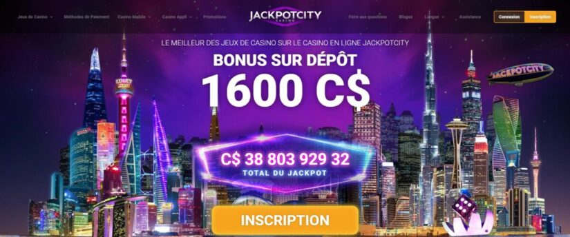 Jackpotcity bonus sur dépôt