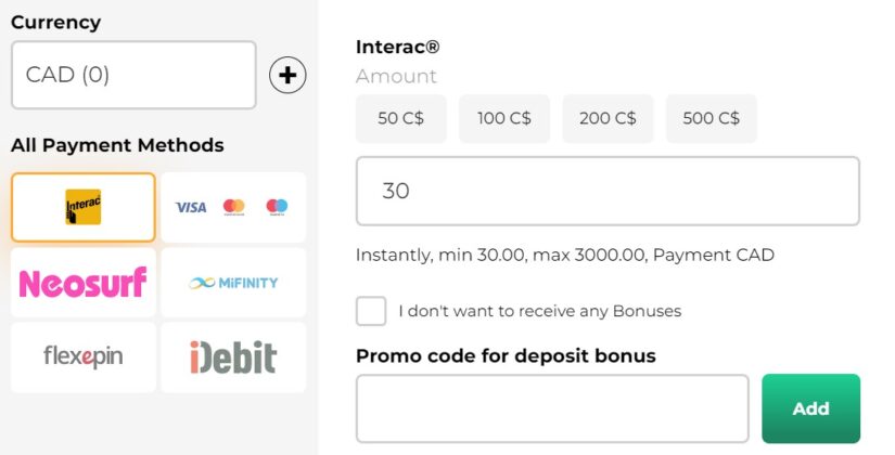 pino casino méthodes de paiement