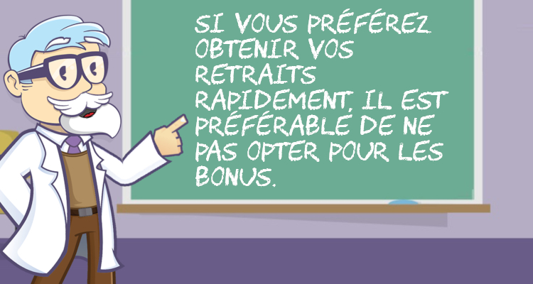 <strong>Les retours d'expérience des joueurs</strong>  concernant la vitesse à laquelle ils ont reçu leurs retraits.