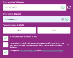 Étapes pour choisir votre nom d'utilisateur dans un casino en ligne au Québec.