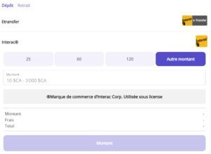 Effectuer votre premier dépôt dans un casino en ligne québécois.