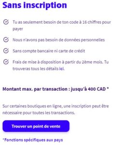 Étape 1 : Options de dépôt sans inscription avec Paysafecard.