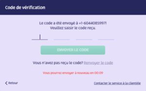 Processus de vérification d'identité par le biais de votre téléphone.