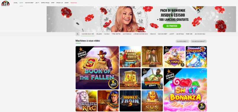 ZodiacBet Avis Jeux disponibles