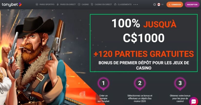Un exemple de bonus que vous pourriez rencontrer dans les casinos en ligne québécois.